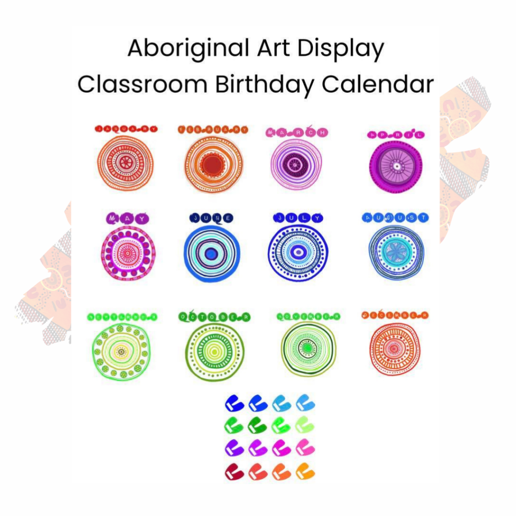 Aboriginal Art Birthday Calendar | TIPIAC